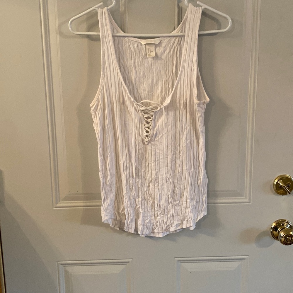White tank top